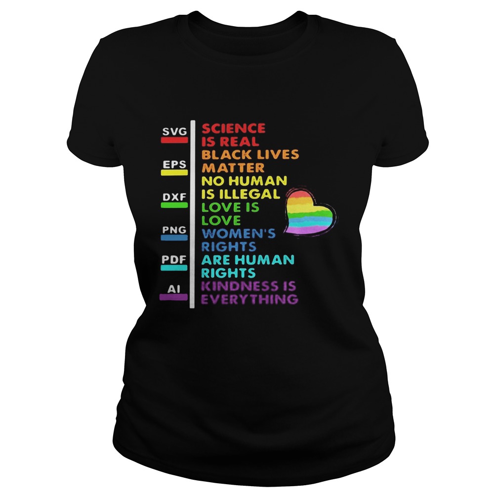 Lgbt Svg Science Is Real Black Lives Matter No Human Is Illegal Love Is Love Womens Rights Are Hum Trend T Shirt Store Online